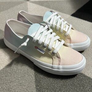 Superga 2750 Gradient Pastel Rainbow Sneakers Men 6.5/Women's 8